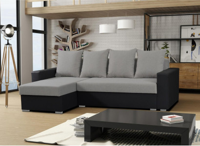 Sofa L-shape Sofas Gray Couch Corner Textile Living room Couches Sofa bed Box